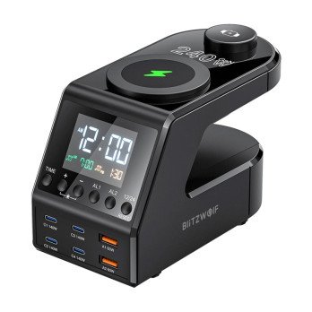 Blitzwolf BW-FW10 zadintuvas su ikrovikliu 2xUSB-A, 4xUSB-C, 240W