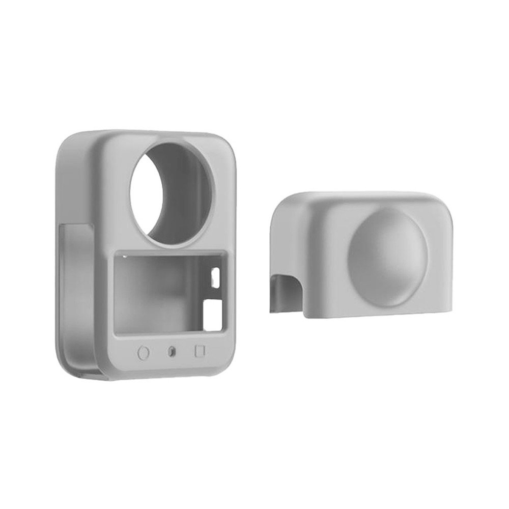 Silikoninis dangtelis su objektyvu PULUZ DJI Osmo 360 (pilkas)