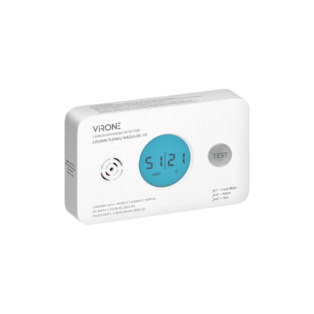 CARBON MONOXIDE (CO) DETECTOR DC-10 Virone