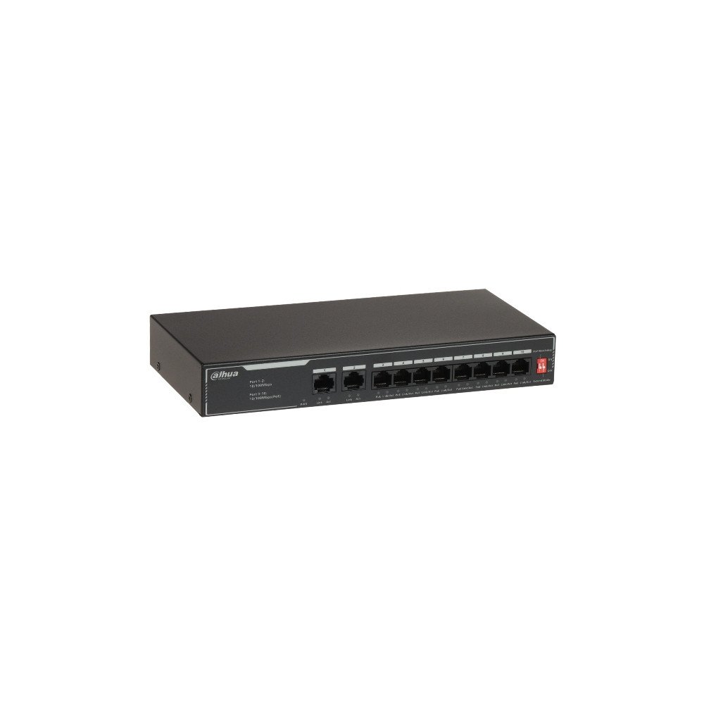 SWITCH POE SF1010LP 8 PORT DAHUA