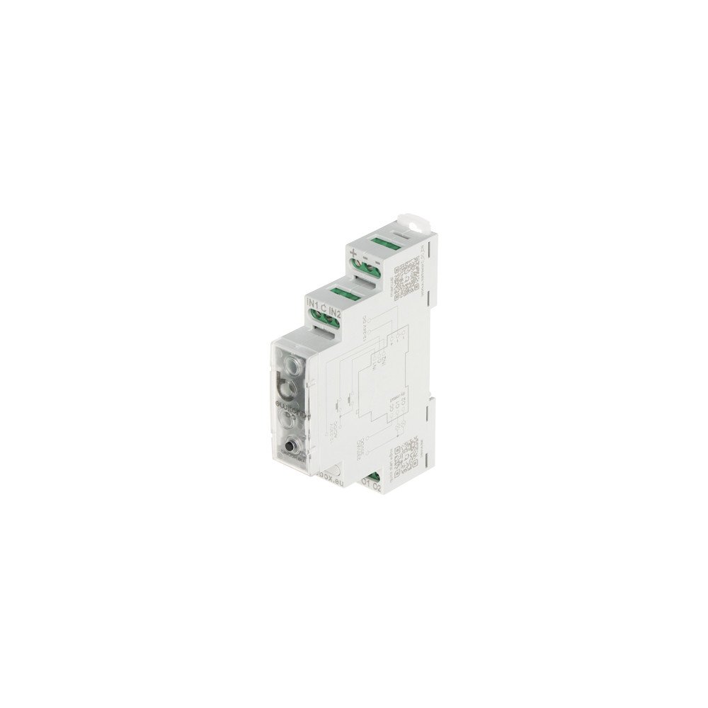 DVIGUBAS, NEMOKAMAI POTENCIALU SMART SWITCH SWITCHBOX-D-DC-DIN/BLEBOX Wi-Fi, 230 V kintamoji srove, 30 V DC