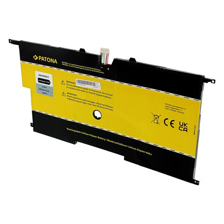 Patona PT2860 Laptop Battery for Lenovo ThinkPad X1 Carbon Gen.3 2800mAh 15.2V Li-Pol