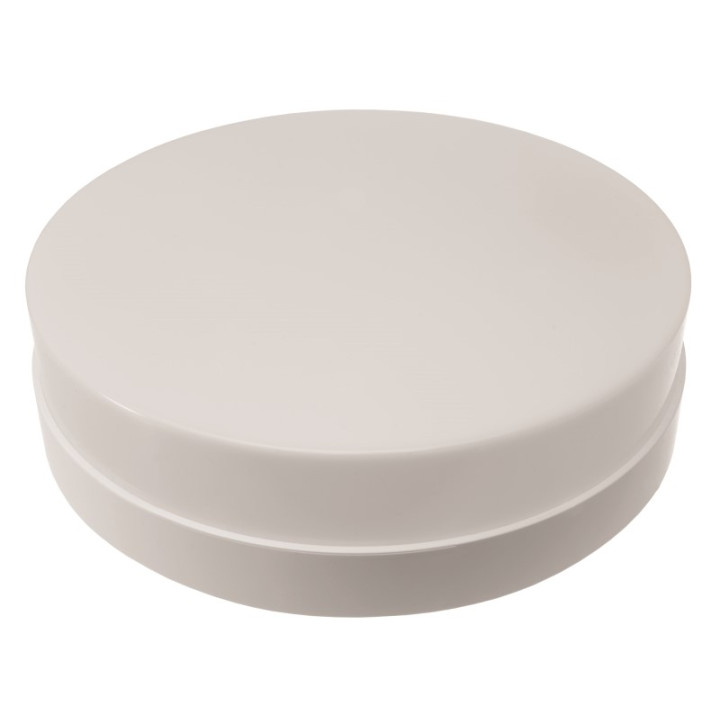 AFRODYTA white ring, milky lampshade, LED 9W, whit