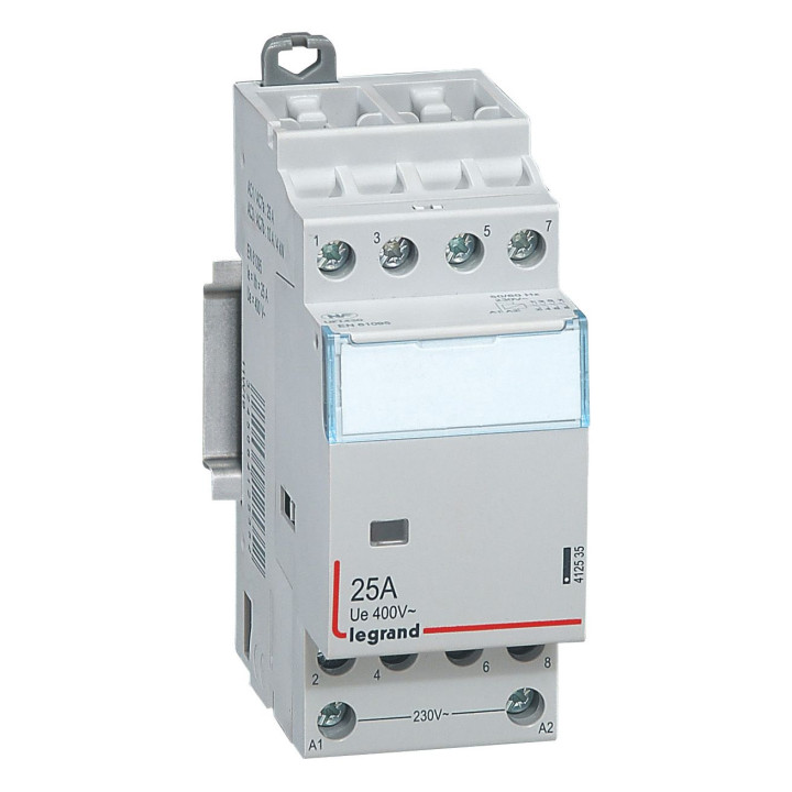 Tehokontaktori CX - 230 V kollektorilla - 4P - 400 V - 25 A - 4 N/O