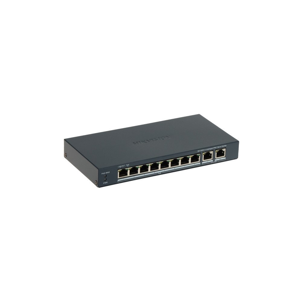 SWITCH POE DS-3E0310P-E/M(B) 8-PORT Hikvision