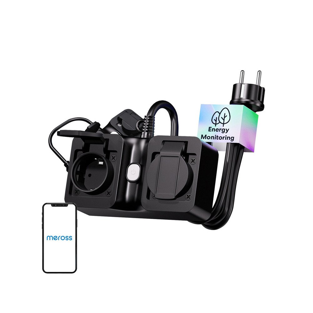 Meross MOP320MA-EU WiFi ismanioji maitinimo juosta, lauko, IP44 (Mater)