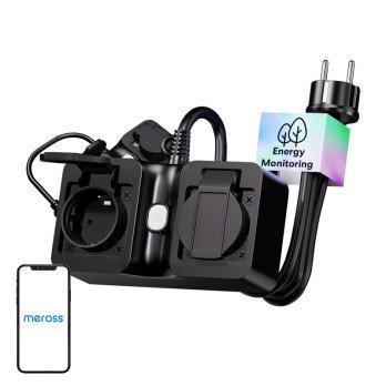 Meross MOP320MA-EU WiFi ismanioji maitinimo juosta, lauko, IP44 (Mater)