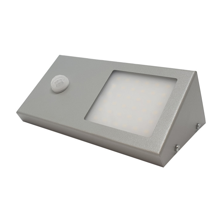 KRONOS LED 4W, 4000K antivandalinė lempa su PIR judesio jutikliu