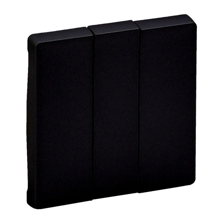 ROCKER FOR 3 GANG SWITCH MAT BLACK VALENA LIFE