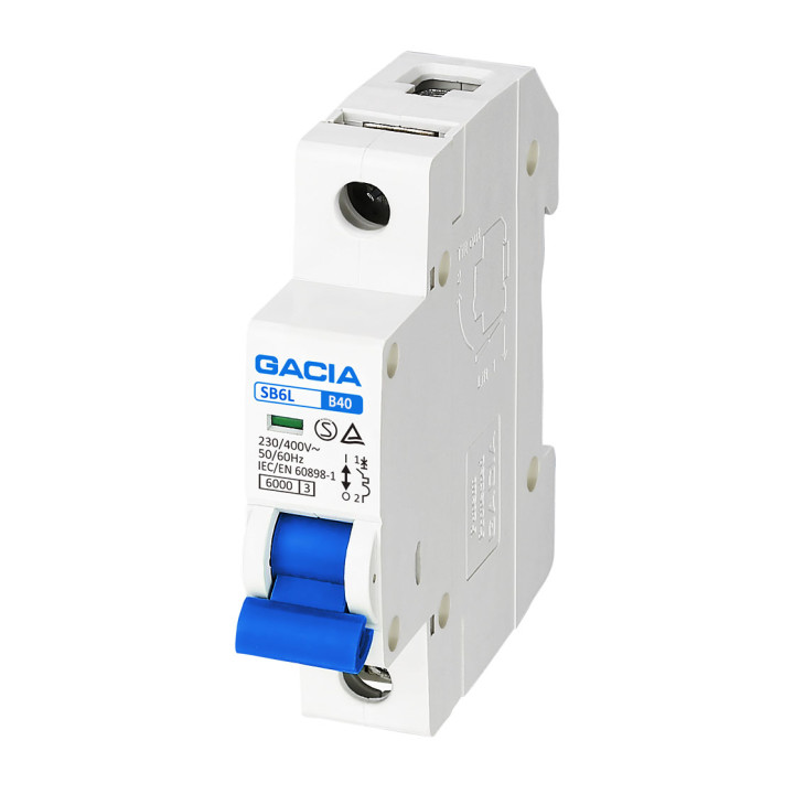 Gacia SB6L automātiskais slēdzis 1P B40 6kA