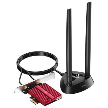 PCIE WI-FI 6E NETWORK ADAPTER WE4000 Bluetooth 5.3 2.4 GHz, 5 GHz, 6 GHz 574 Mbps + 2402 Mbps + 2402 Mbps CUDY