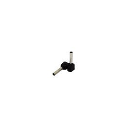 Isoleeritud kahe otsaga hülss 1,5mm2/12mm, must, 100 tk