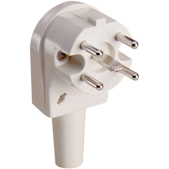 PERILEX angled plug, 16 A, white