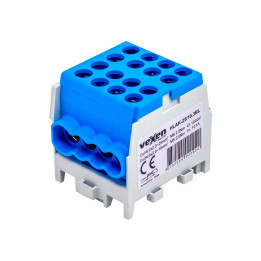 HLAK gnybtas Al/CU 2x25-6x16mm - mėlynas