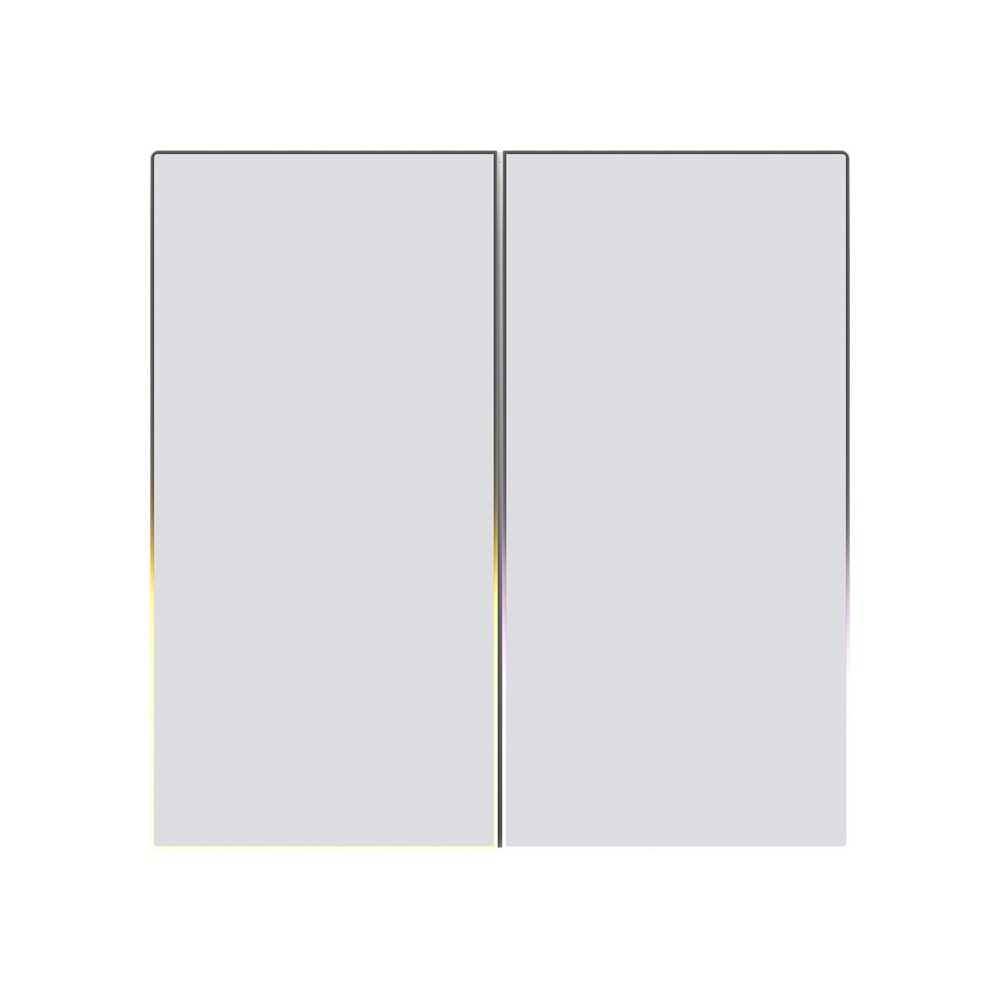 ZigBee Avatto TS60-EU-W2 Touch Light Switch Dual TUYA (balts).