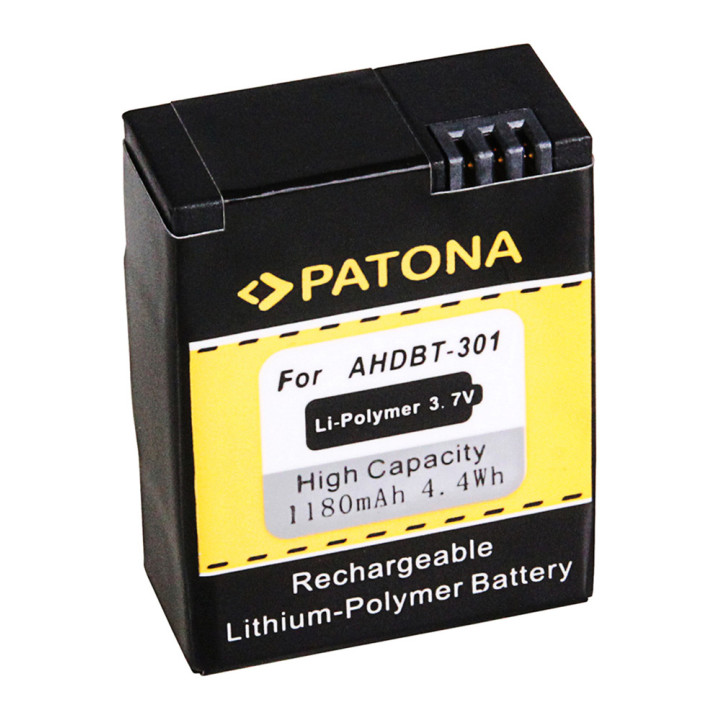 Patona PT1150 Battery for GoPro HD Hero 3 – 1180 mAh Li-Pol