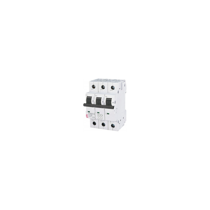 Miniatiūrinis automatinis jungiklis, ETIMAT 10 3p D50 6kA