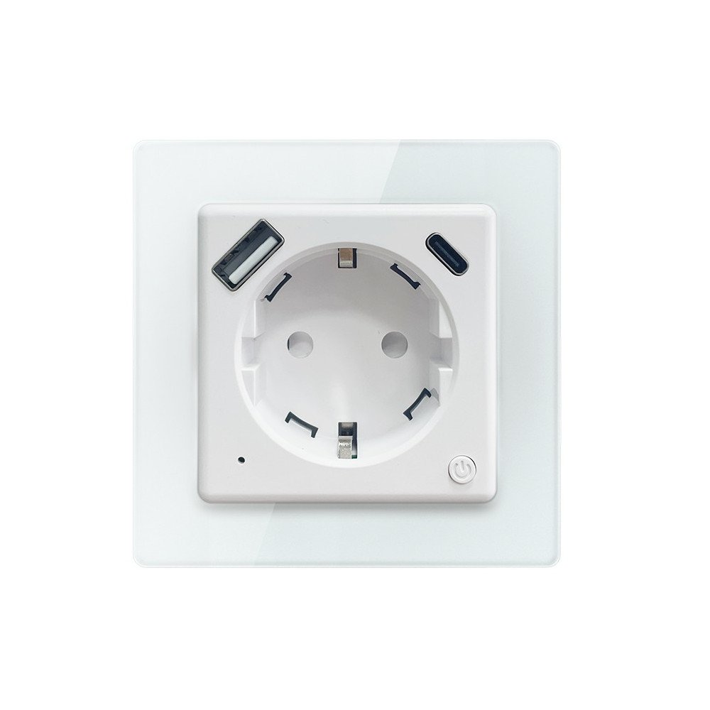 Vieda iekstelpu ligzda Nexa bez tapas, Immax NEO, F tips, 1xUSB, 1xUSB C, PD 20W, WiFi