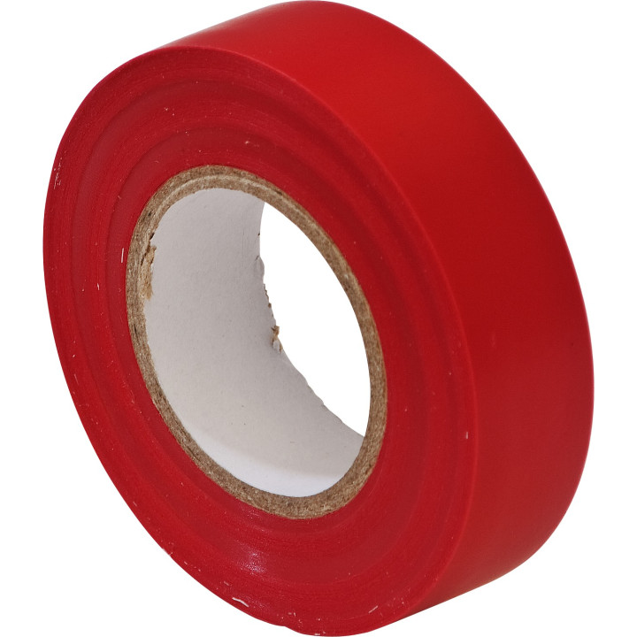 Izolācijas lente sarkana PVH 19mm 20m
