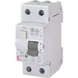 RCBO, KZS-2M A B10/0,03