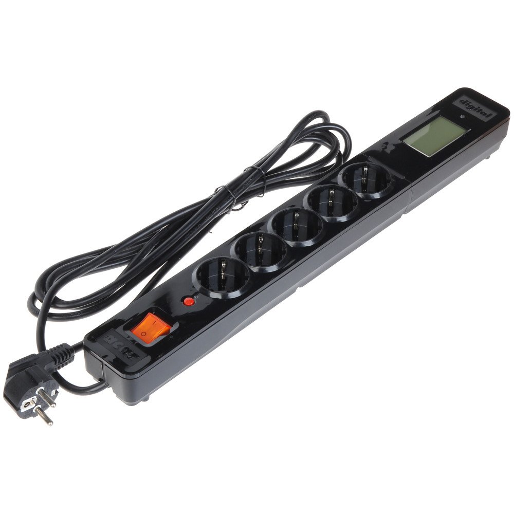 ACAR-DIGITAL POWER STRIP (5 pistoketta)