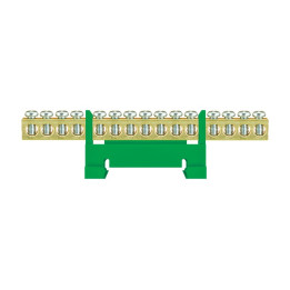 Spaile zaļa 15x16mm2 DIN sliedei