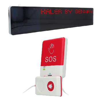 Nupp + LED-tahvel Kaler Long Range Call System 500m