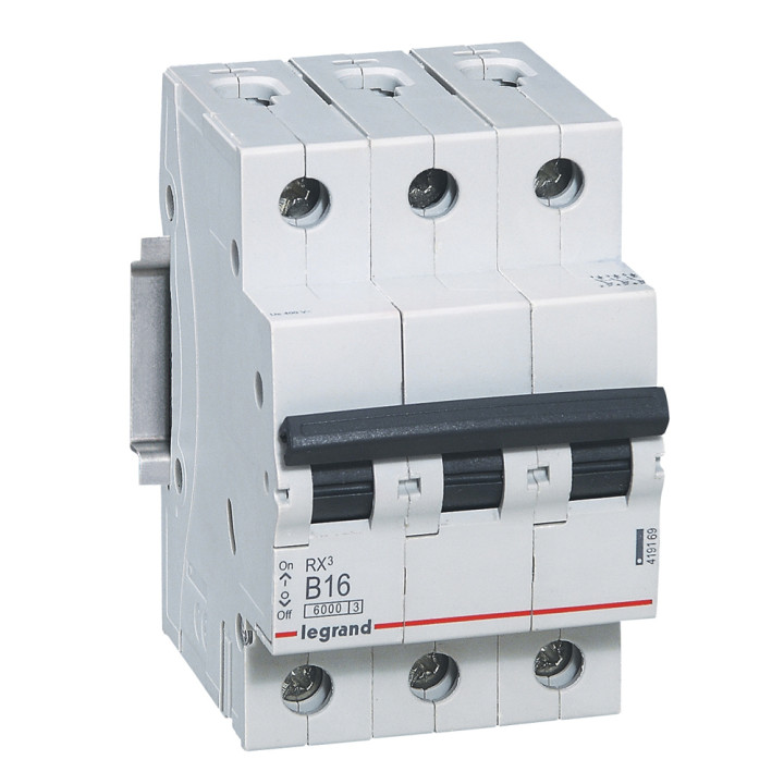 Legrand RX3 автоматический выключатель 3P B 16A
