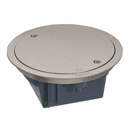 Floor box with removable lid - IP 66 - 4 modules - stainless steel