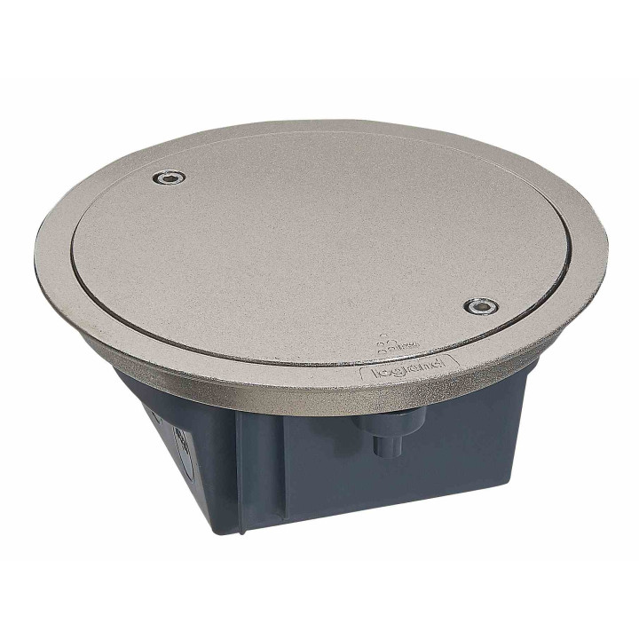 Floor box with removable lid - IP 66 - 4 modules - stainless steel