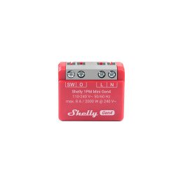 Shelly 1PM Mini Gen4 8A/240AC Wi-Fi, Zigbee, Bluetooth, Matter smart switch with power metering