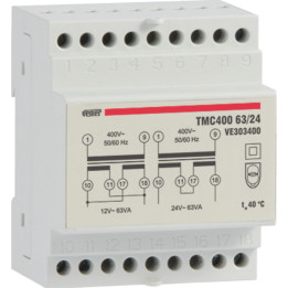 Tmc 63/24 трансформатор безопасности 63VA 400/12-24V