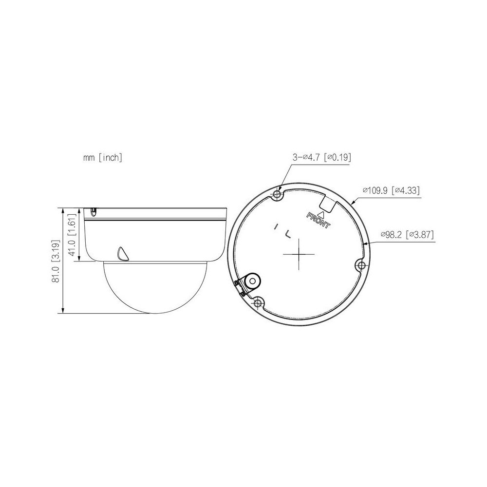WANDALOODPORNA IP IPC-HDBW1239E1-A-IL-0280B-S6 Smart Dual Light 1080p 2,8 DAHUA