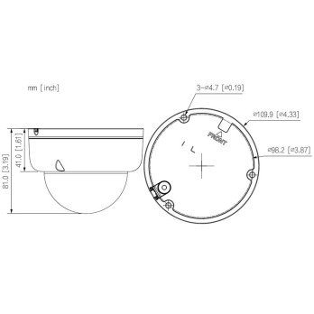 WANDALOODPORNA IP IPC-HDBW1239E1-A-IL-0280B-S6 Smart Dual Light 1080p 2,8 DAHUA