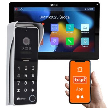 Genway F-S9V13-2W-C - Vetomofone Veist set 2 vein with a 7" WiFi Tuya