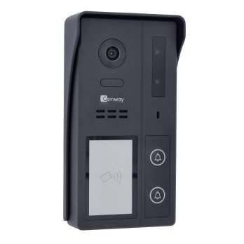Genway KIT-F-S62-V13-2C 2 laidu vaizdo domofonas su dviem 7 coliu jutikliniais monitoriais WiFi ir Tuya