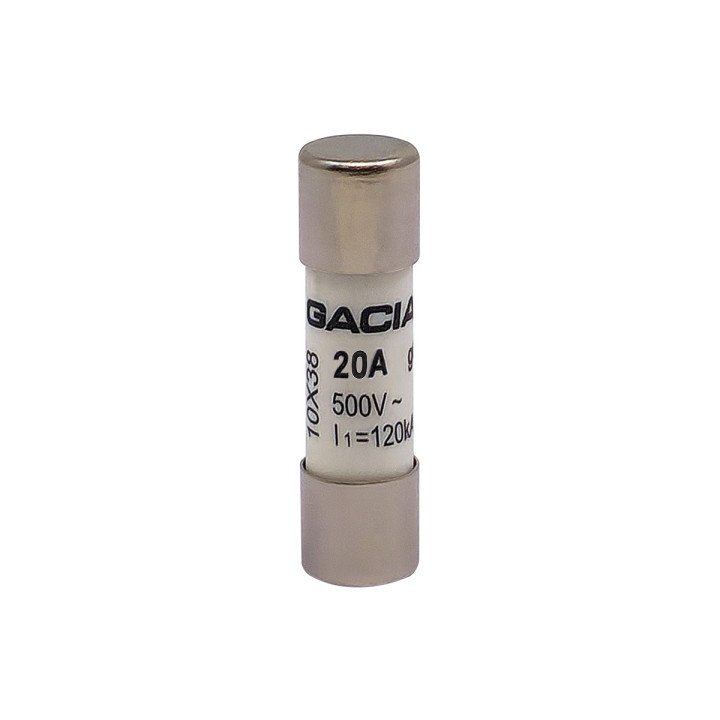 10x38 gG 20A cylindrical fuse link 500VAC