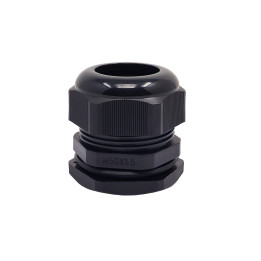 M50 juodo plastiko kabelio sandariklis, IP68, 32-38mm