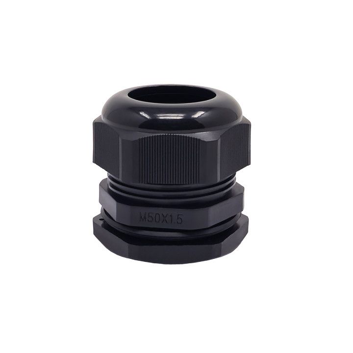 M50 juodo plastiko kabelio sandariklis, IP68, 32-38mm