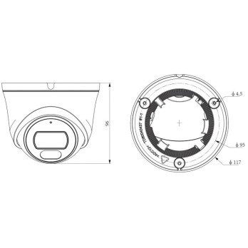 KAMERA IP TC-C35XP 3FRA-28 Color Maker / Lite serija 5 Mpx 2,8 mm TIANDY