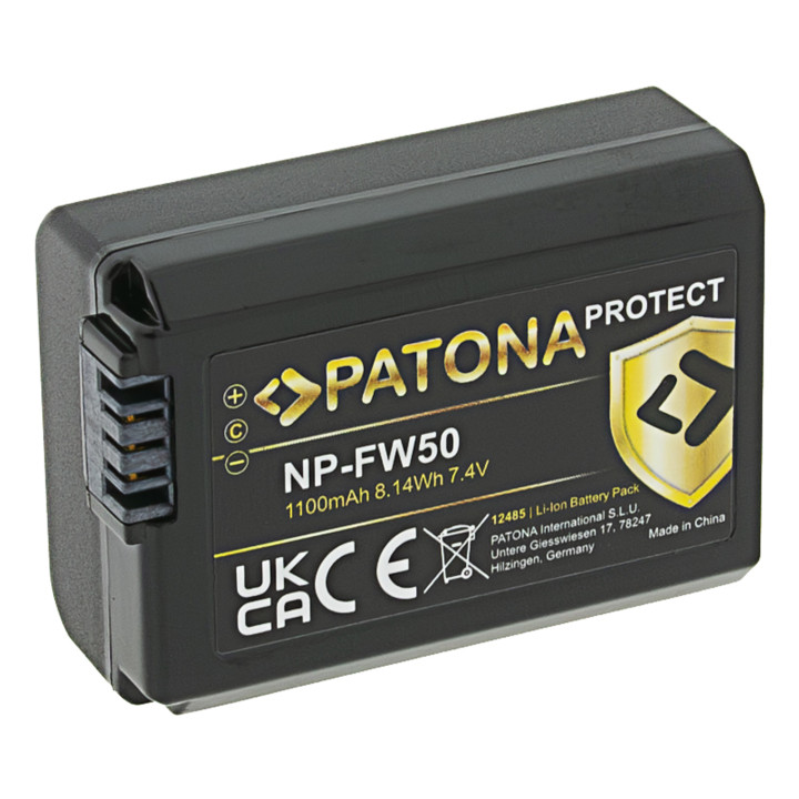 Patona PT12485 Battery for Sony NP-FW50 1030mAh Li-Ion Protect