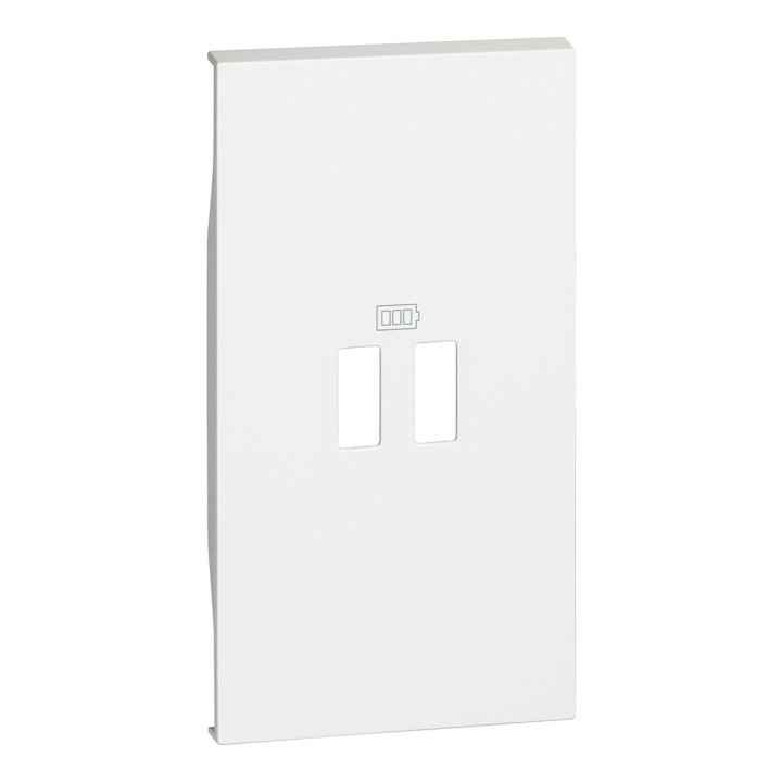 Covers for 2-module USB chargers. For items K4285C2, K4286C2, K4287C4