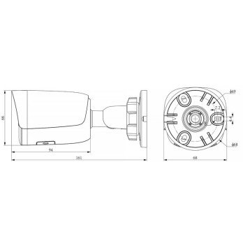 KAMERA IP TC-C38WS 3LRA-4 Color Maker / Lite serija - 8 Mpx 4 mm TIANDY