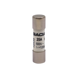 10x38 gG 25A cilindrinis saugiklis 500VAC