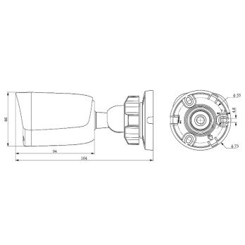 KAMERA IP TC-C36QN 2ENA-28 Spark Series 6 Mpx 2,8 mm TIANDY