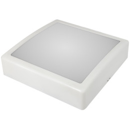 IRYS LED white ring, milk lampshade, white neutral