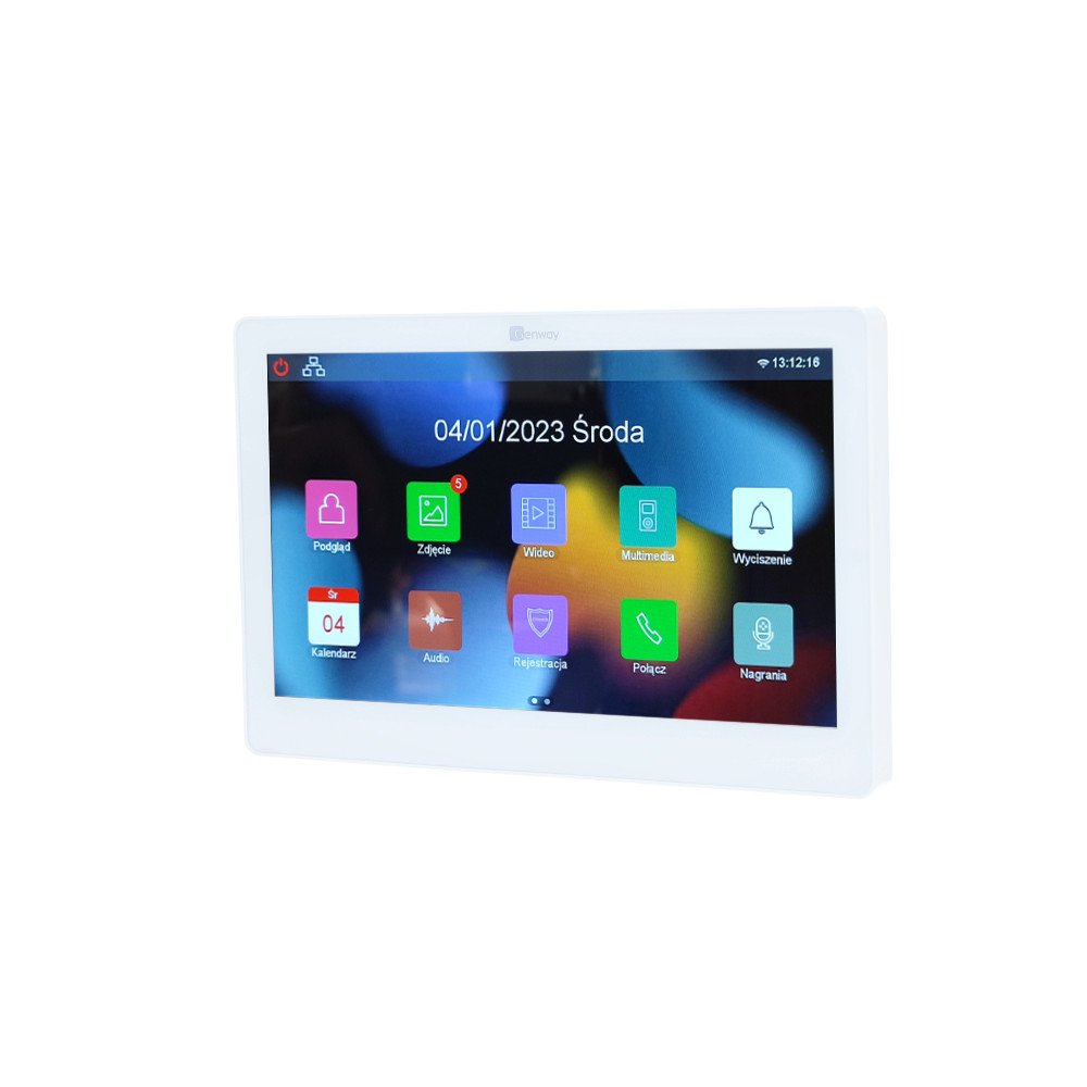 Genway F-S61-V14-2 vienos seimos 2 laidu vaizdo domofonas su dviem 10 coliu jutikliniais monitoriais WiFi ir Tuya