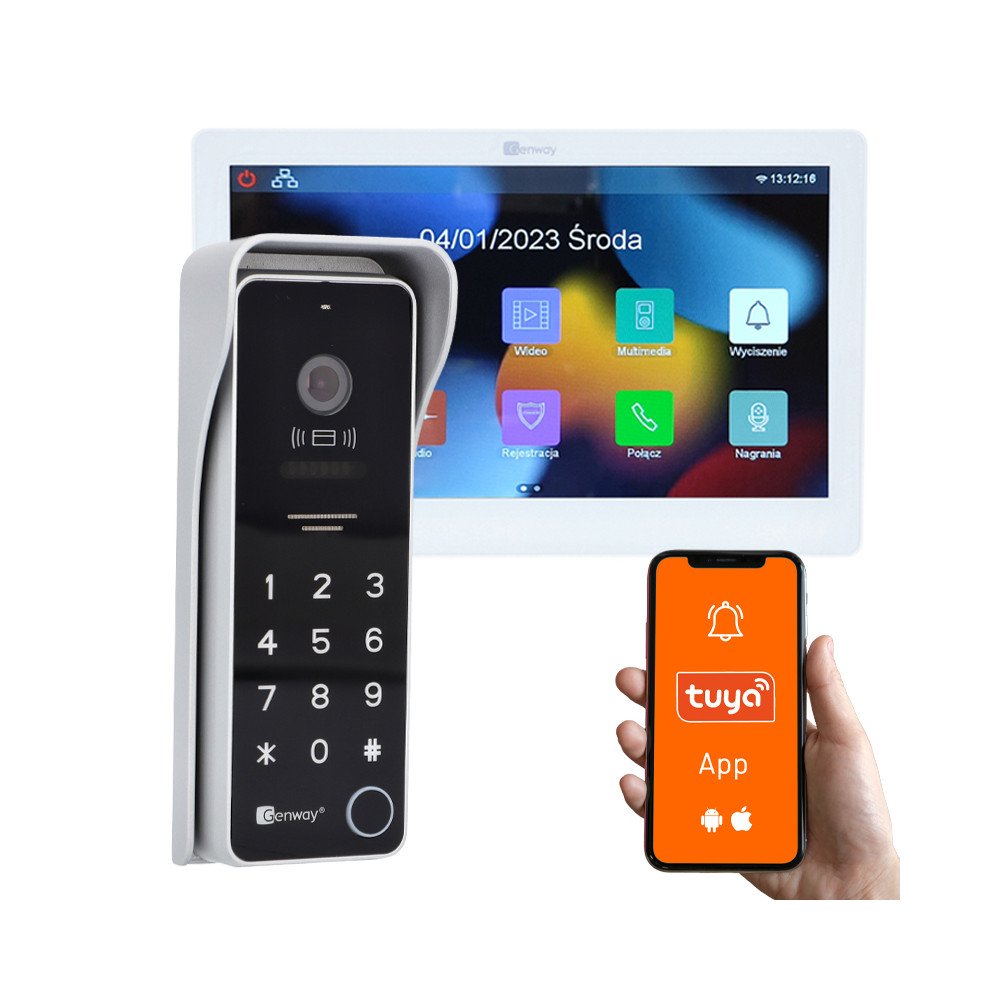 Genway F-S9V14-2W - video videosta 2 veneen videosta 10" WiFi Tuyalla