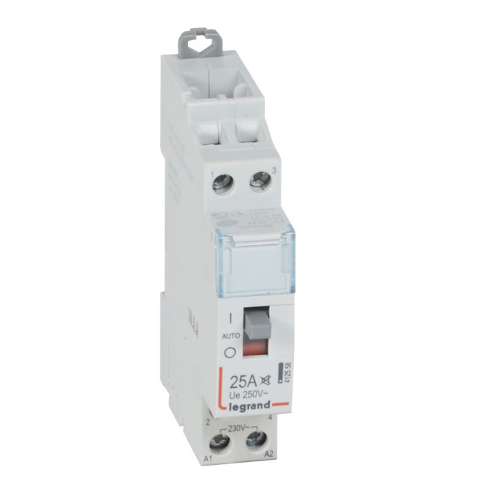 Power contactor CX - with 230 V coll and handle - 2P - 250 V - 25 A - silent