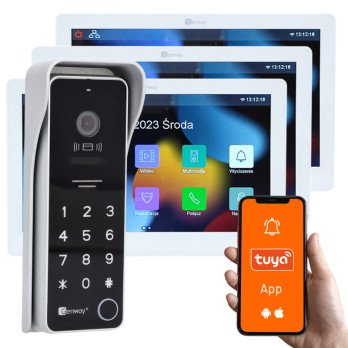 Genway F-S9-V14-2W-3 - Videomofon Vehicle Set 2 venous 3 Monitors 10" WiFi Tuya